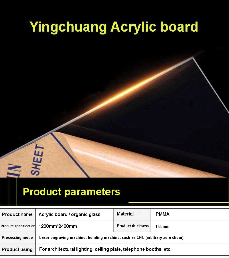 Thin Clear Plastic Acrylic Sheet Board / Plexiglass Sheets